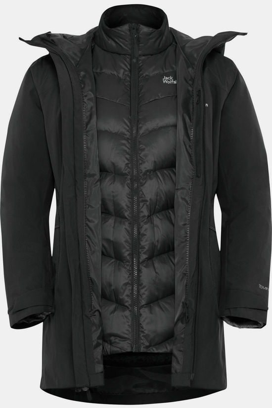 Jack Wolfskin Veste 3 En 1 Icecape 3In1 Down Jkt W Rds Black