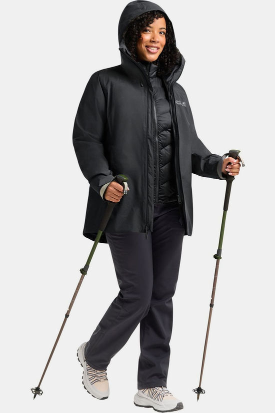 Jack Wolfskin Veste 3 En 1 Icecape 3In1 Down Jkt W Rds Black