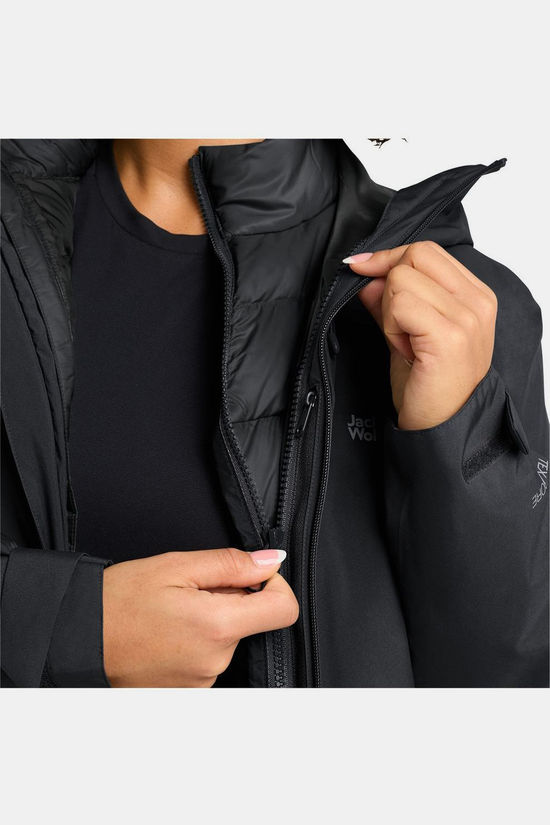 Jack Wolfskin Veste 3 En 1 Icecape 3In1 Down Jkt W Rds Black