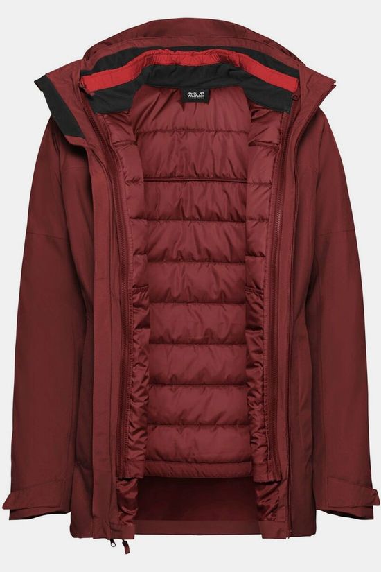 Jack Wolfskin Veste 3 En 1 Hunberg 2 3In1 Jkt W Merlot
