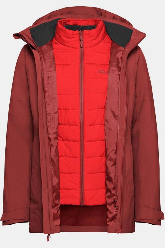 Jack Wolfskin Veste 3 En 1 Hunberg 2 3In1 Jkt W Merlot