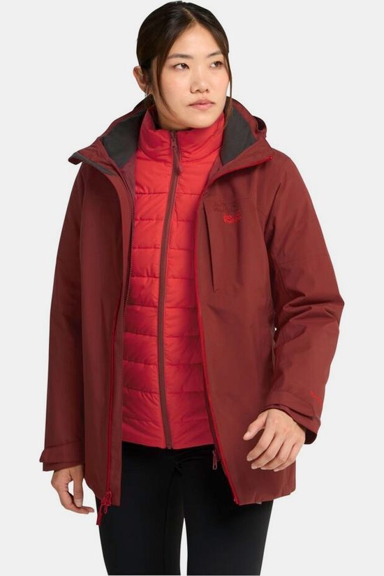 Jack Wolfskin Veste 3 En 1 Hunberg 2 3In1 Jkt W Merlot