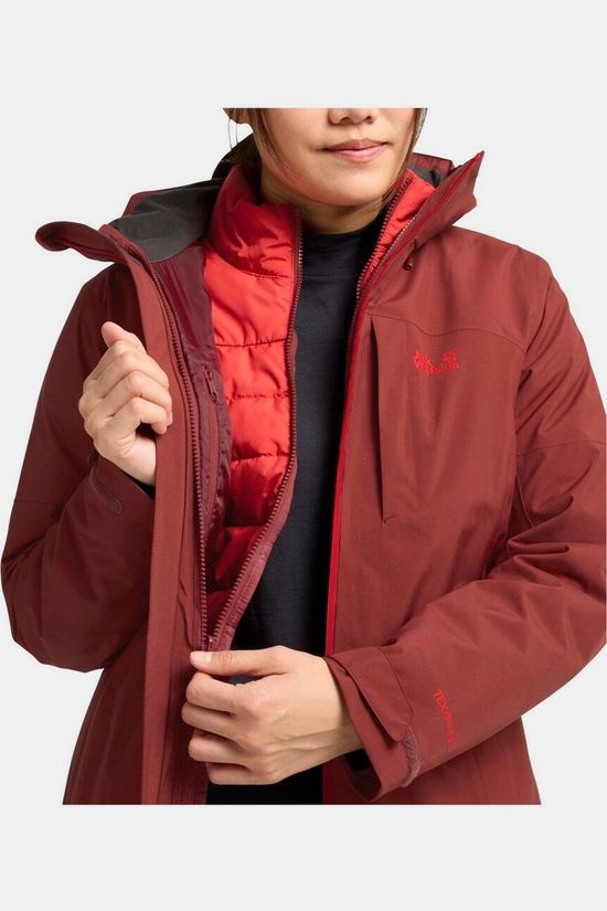 Jack Wolfskin Veste 3 En 1 Hunberg 2 3In1 Jkt W Merlot