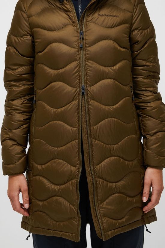 Peak Performance Donsjas W Helium Down Parka Meadow Moss