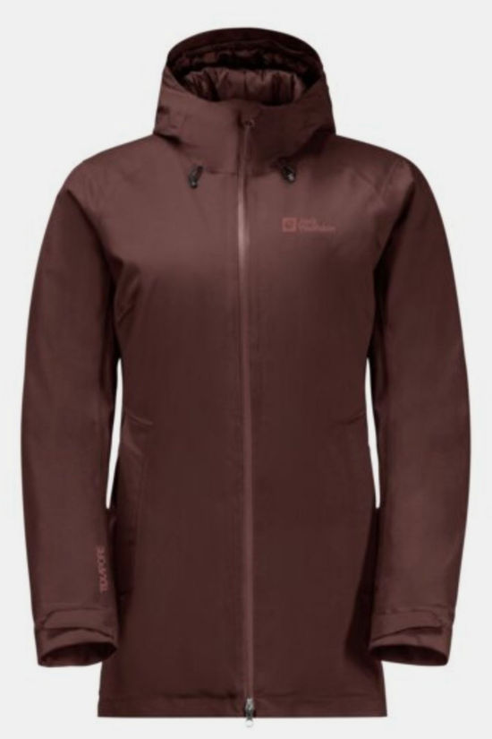 Jack Wolfskin Veste Imperméable Stirnberg Ins W Dark Maroon