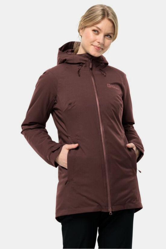 Jack Wolfskin Veste Imperméable Stirnberg Ins W Dark Maroon