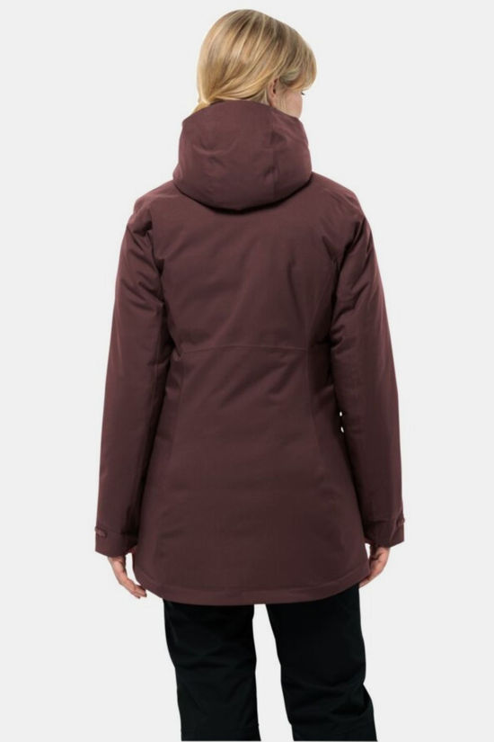 Jack Wolfskin Veste Imperméable Stirnberg Ins W Dark Maroon