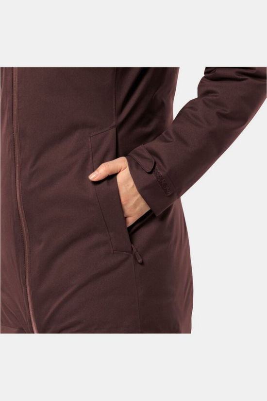 Jack Wolfskin Veste Imperméable Stirnberg Ins W Dark Maroon