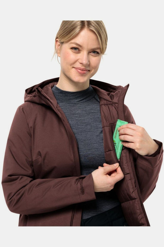 Jack Wolfskin Veste Imperméable Stirnberg Ins W Dark Maroon