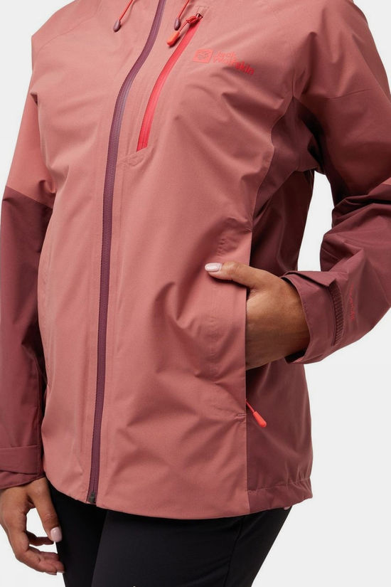 Jack Wolfskin Veste Imperméable Eagle Peak 2L Jkt W mid red/mid pink