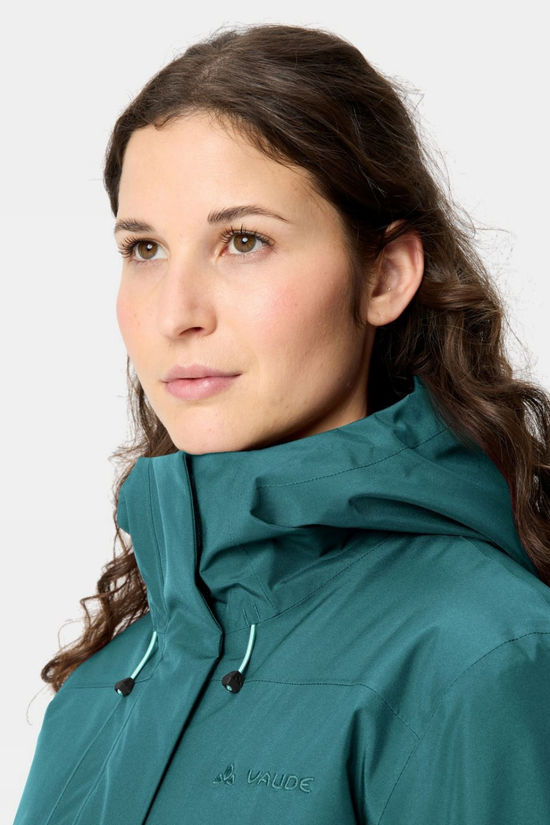Vaude Jas Women'S Rosemoor Padded Parka Dark Fjord Green