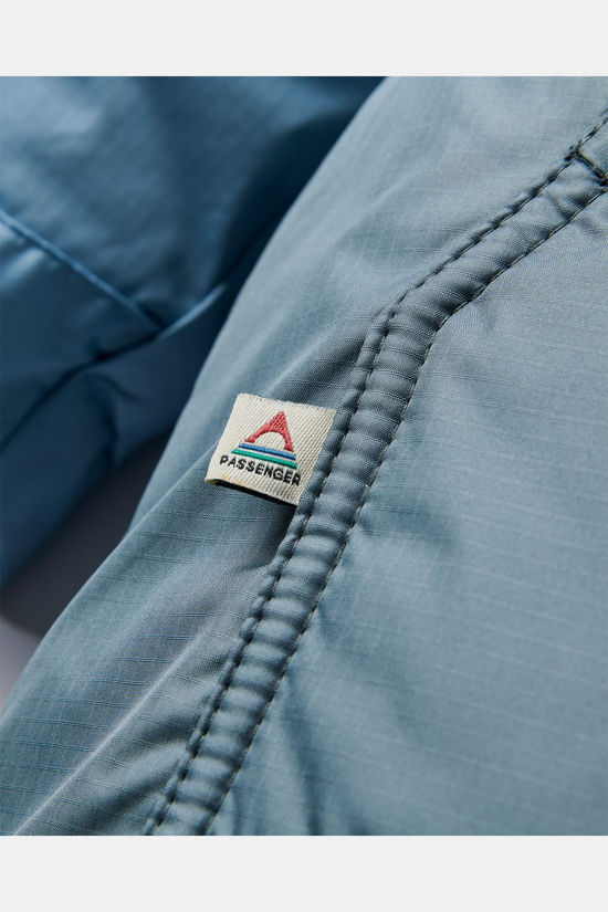 Passenger Jas Waves Recycled Sherpa Lined Changing Robe Faded Denim/Storm Grey