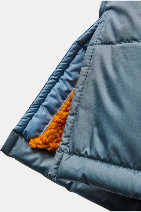 Passenger Jas Waves Recycled Sherpa Lined Changing Robe Faded Denim/Storm Grey