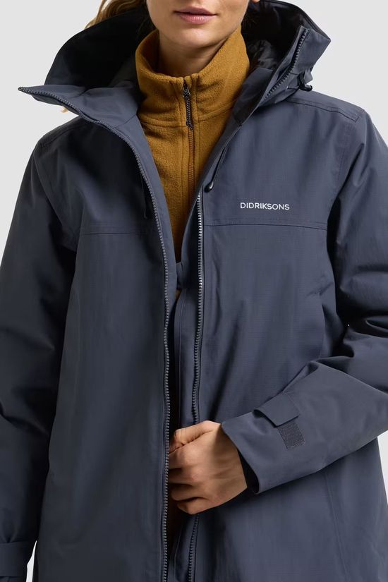 Didriksons 1913 Veste Eris Wns Parka Sleepy Blue