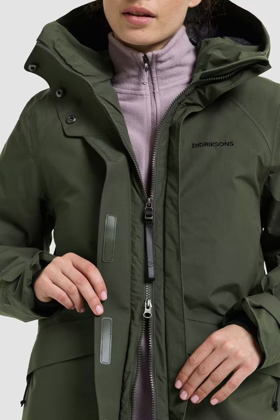 Didriksons 1913 Veste Essa Wns Jkt Deep Green