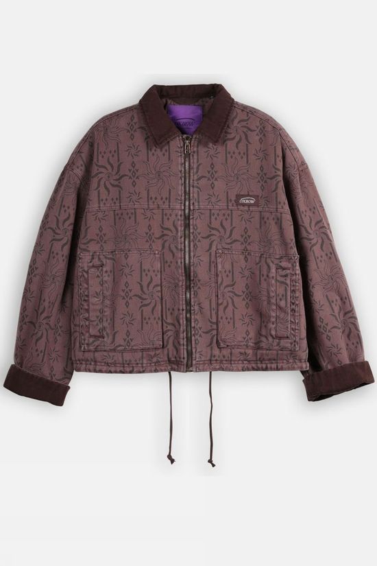 Oxbow Veste Shuriken Twill Printed Jacket Raisin