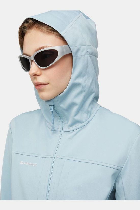 Mammut Softshell Jas Ultimate VIII So Hooded Jacket Women Nebla