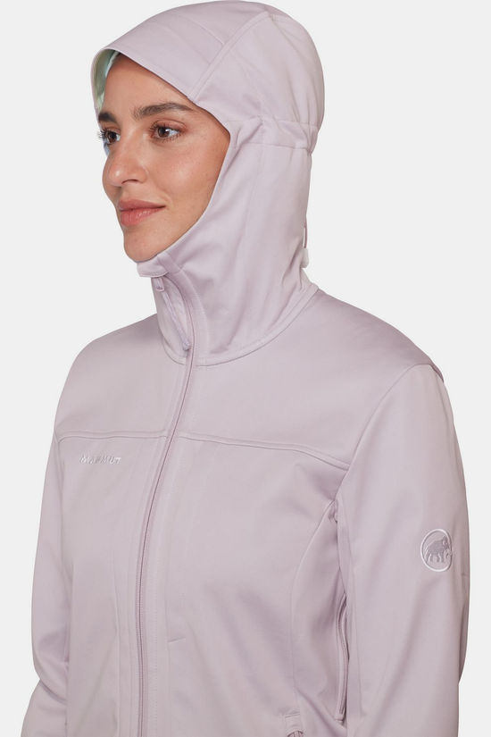 Mammut Softshell Jas Ultimate VIII So Hooded Jacket Women Alpine Calamint