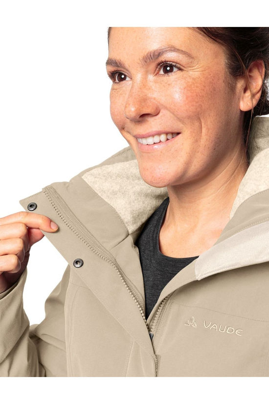 Vaude Regenjas Women'S Skomer Wool Parka II Beige