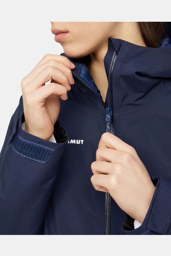 Mammut Regenjas Linard Hs Thermo Hooded Jacket Women Marine