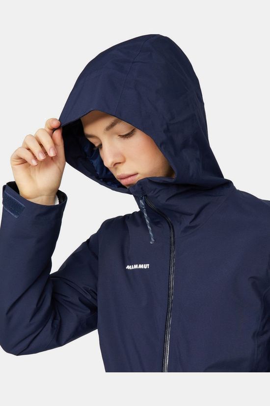 Mammut Regenjas Linard Hs Thermo Hooded Jacket Women Marine