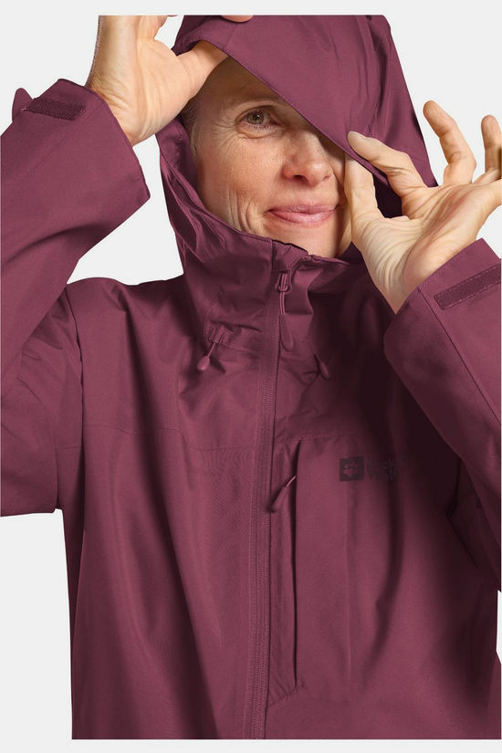 Jack Wolfskin Veste Imperméable Tempest 2L Jkt W Raisin