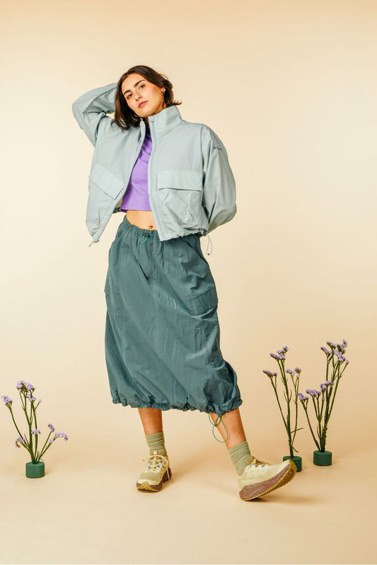 Columbia Coupe-Vent Paracutie™ Cropped Cargo Windbreaker Crushed Blue