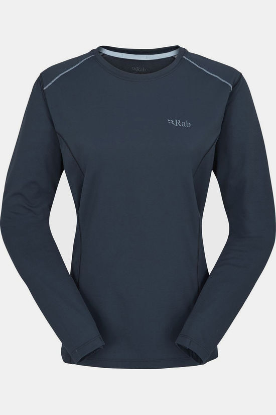 Rab T-Shirt Force Ls Tee Wmns Tempest Blue