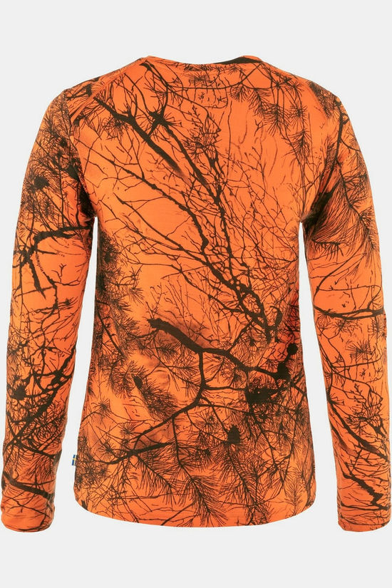 Fjällräven T-Shirt Värmland Wool Ls W Orange Multi Camo