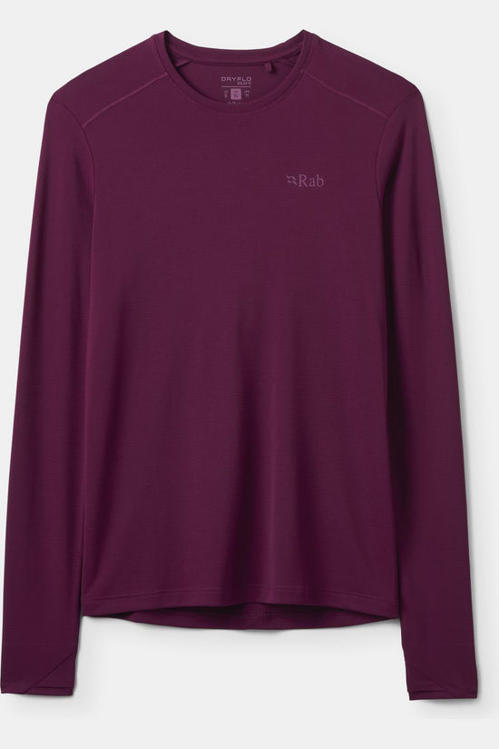 Rab T-Shirt Force Ls Tee Wmns Mulberry