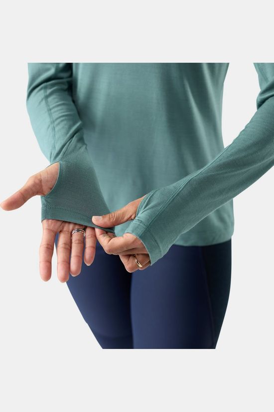 Smartwool T-Shirt Women'S Active Long Sleeve Dusty Teal