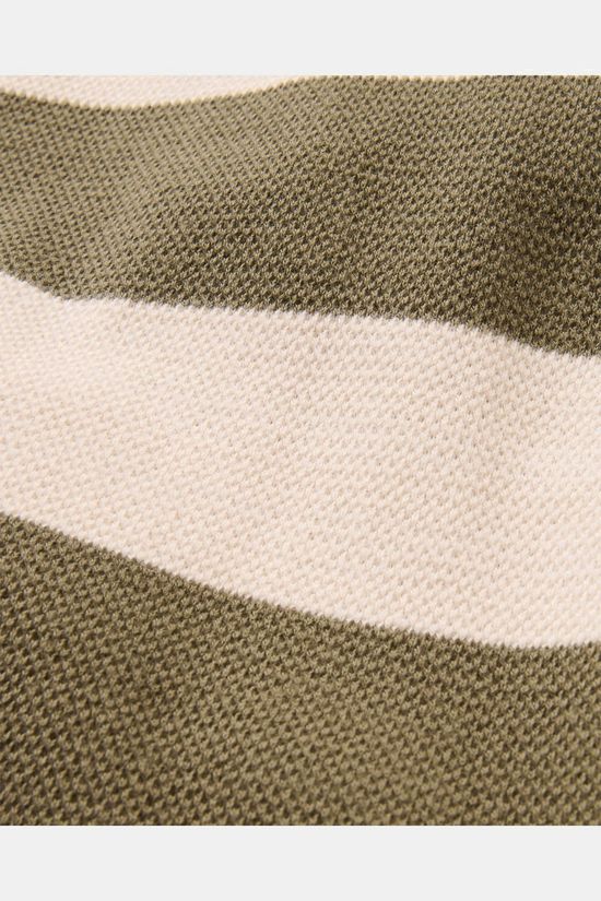 Passenger T-Shirt Panorama Striped Long Sleeve T-Shirt Dusty Olive