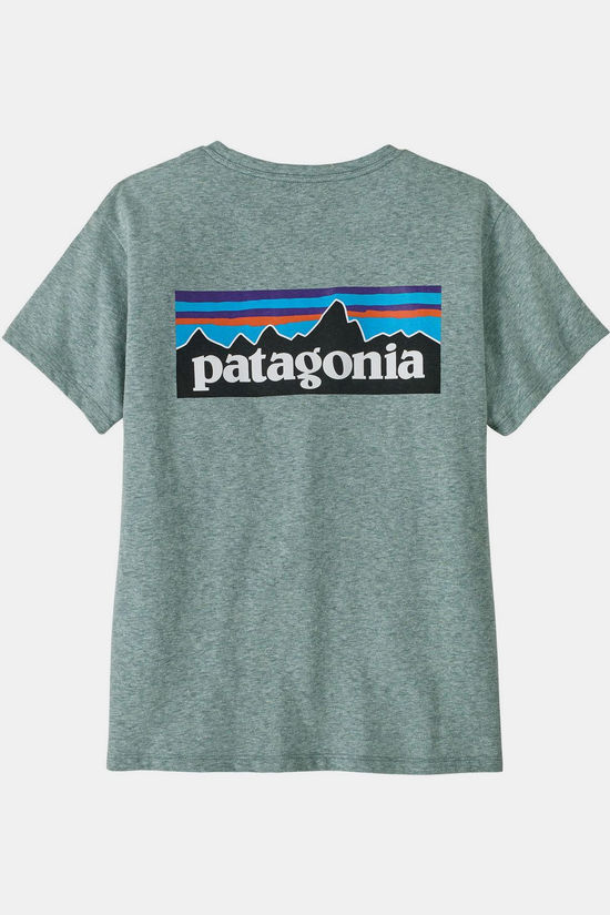 Patagonia T-Shirt P-6 Logo Responsibili-Tee Blue Sage