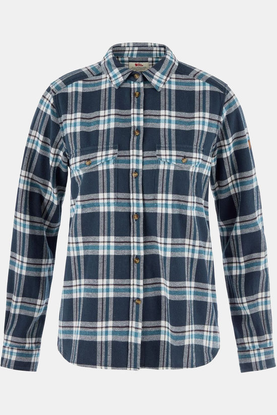 Fjällräven Chemise Övik Heavy Flannel Navy-Eggshell