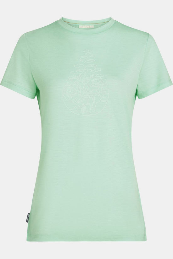icebreaker T-Shirt Tech Lite III Ss Hike Path Mint