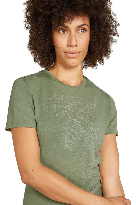 icebreaker T-Shirt W Mer 150 Tech Lite Ss T Winter Flo Lichen