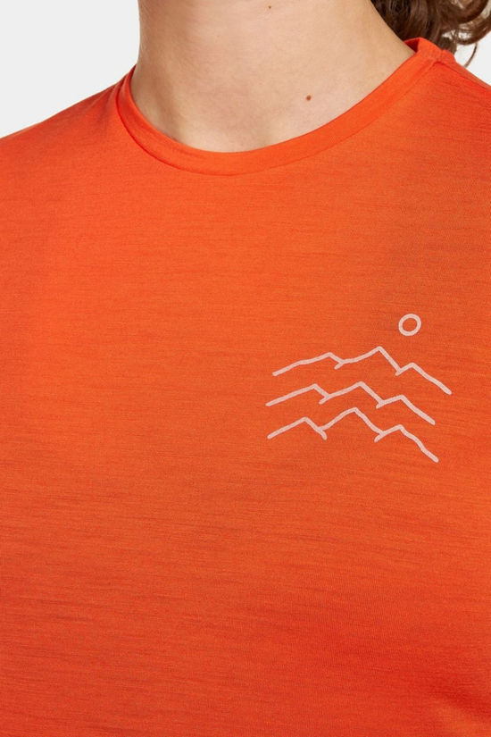 icebreaker T-Shirt W Mer 125 Cool-Lite Sphere Ss Tee Across Fervid