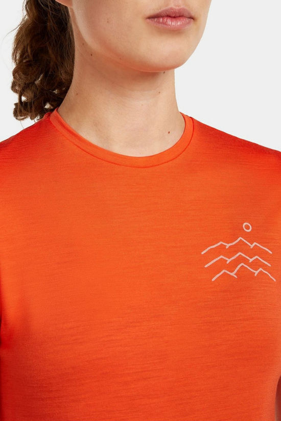 icebreaker T-Shirt W Mer 125 Cool-Lite Sphere Ss Tee Across Fervid