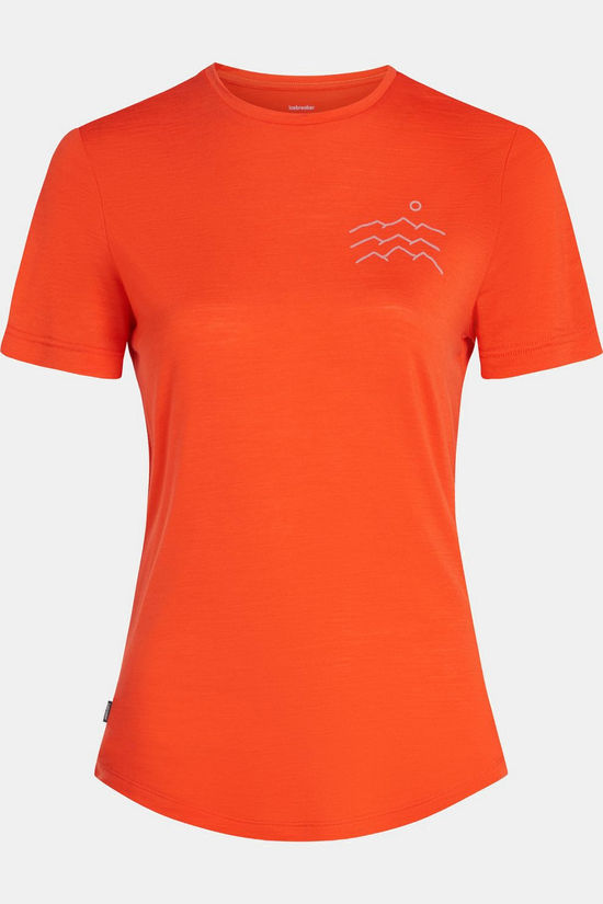 icebreaker T-Shirt W Mer 125 Cool-Lite Sphere Ss Tee Across Fervid