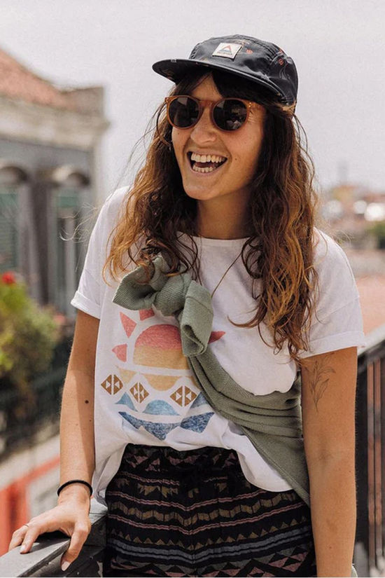 Passenger Clothing ltd T-Shirt Sunray Recycled Cotton T-Shirt White