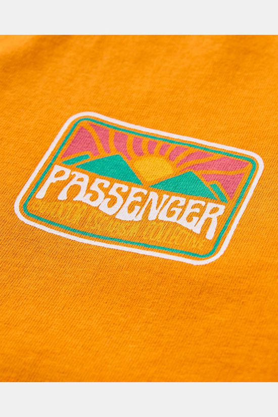 Passenger Clothing ltd T-Shirt Golden Hour Recycled Cotton Oversized T-Shirt Sunrise Orange