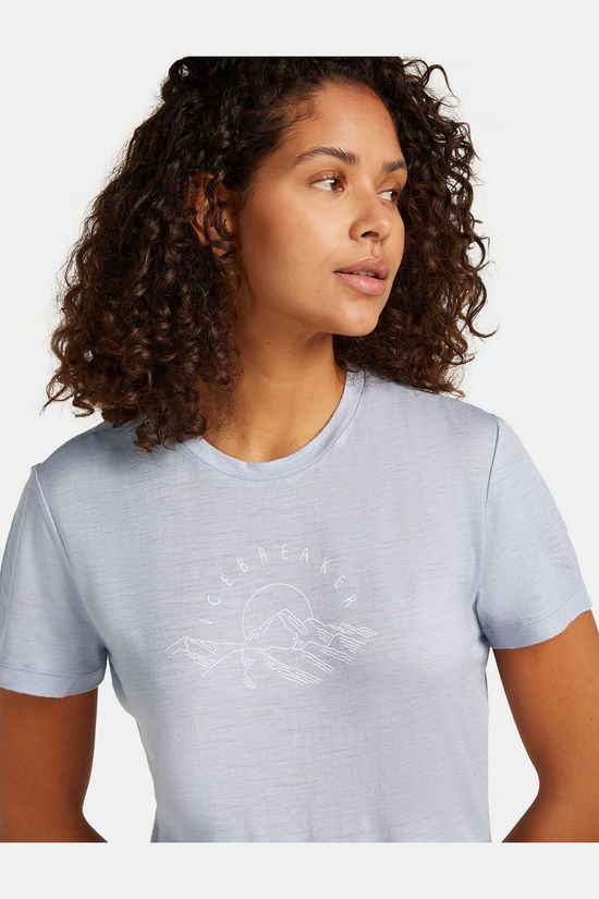 icebreaker T-Shirt W Mer 150 Tech Lite Ss Tee Sunrise Sumit Grey Quartz