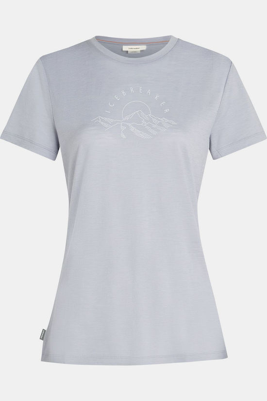 icebreaker T-Shirt W Mer 150 Tech Lite Ss Tee Sunrise Sumit Grey Quartz