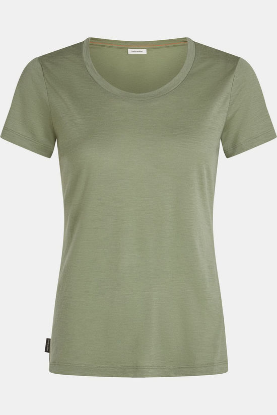 icebreaker T-Shirt Women Mer 150 Tech Lite Ss Scoop Tee Lichen