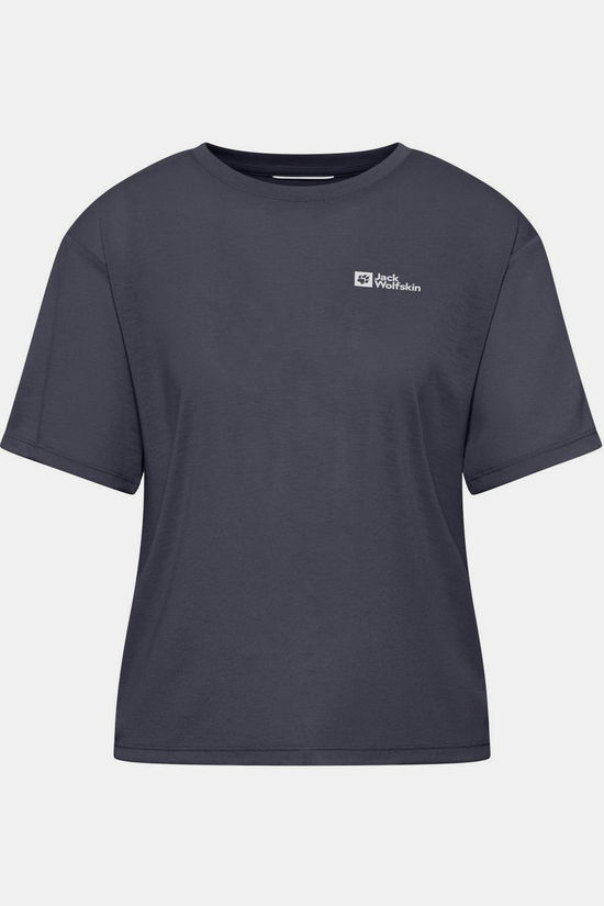 Jack Wolfskin T-Shirt Vonnan Crop T W dark blue