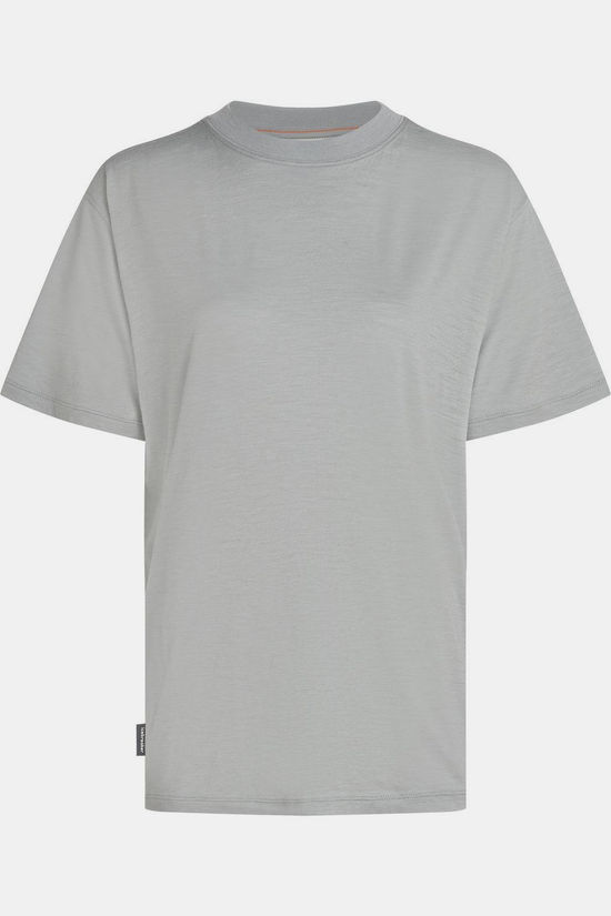 icebreaker T-Shirt Women Merino 150 Tech Lite Ss Relaxed Tee Proto Grey