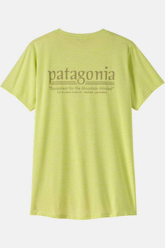 Patagonia T-Shirt W'S Cap Cool Daily Shirt - Hut Tripper Vellum Green