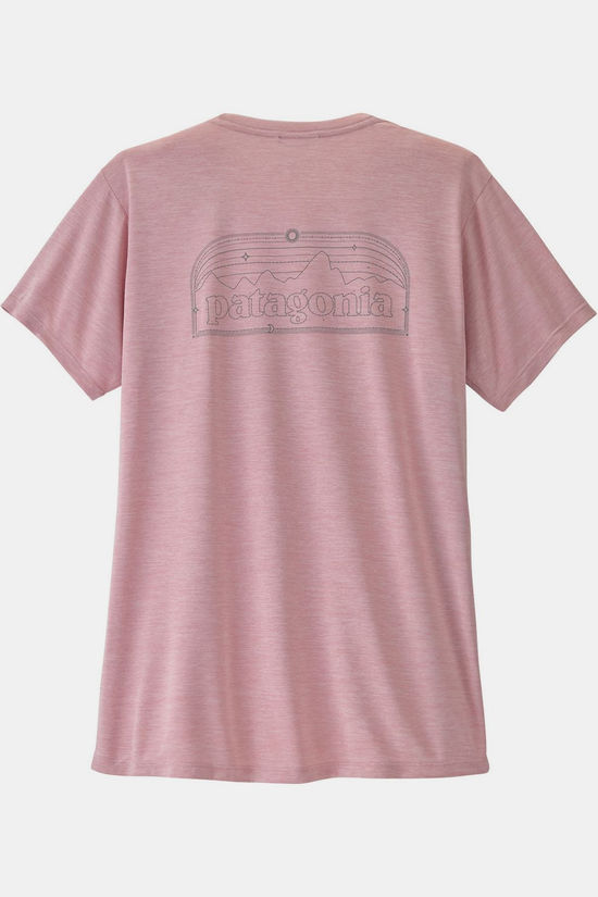 Patagonia T-Shirt W'S Cap Cool Daily Shirt - P-6 Cosmos Fuzzy Mauve - Light Fuzzy Mauve X-Dye