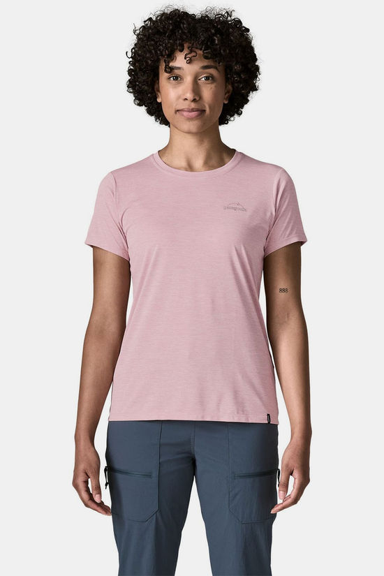 Patagonia T-Shirt W'S Cap Cool Daily Shirt - P-6 Cosmos Fuzzy Mauve - Light Fuzzy Mauve X-Dye