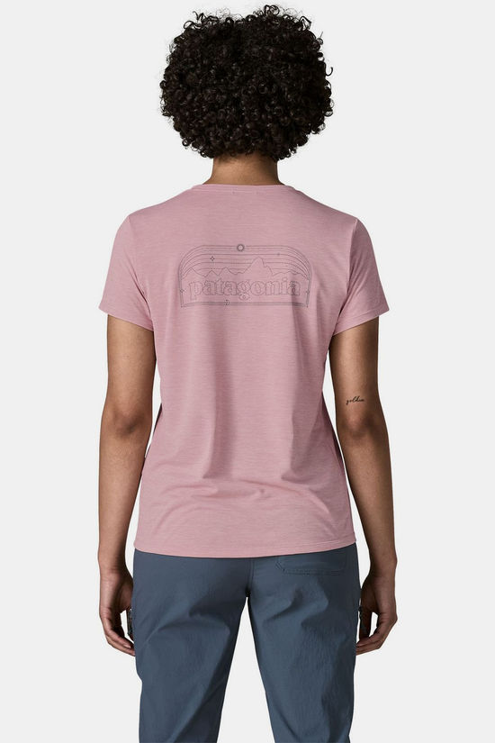 Patagonia T-Shirt W'S Cap Cool Daily Shirt - P-6 Cosmos Fuzzy Mauve - Light Fuzzy Mauve X-Dye